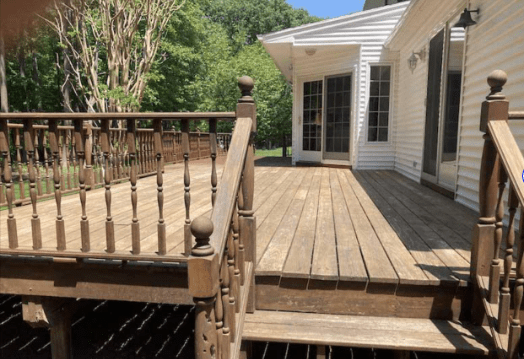 Offers Professional Deck cleaning